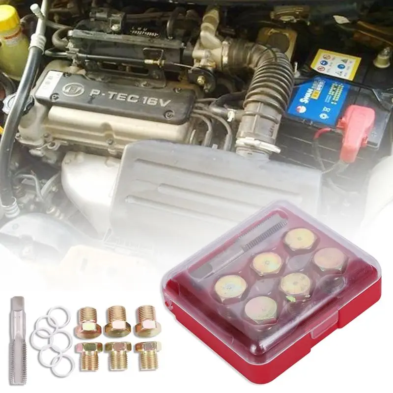 

TOP 7 pcs M15X1.5 Oil Sump Pan Stripped Thread Repair Tools Set Automotive Drain Tool