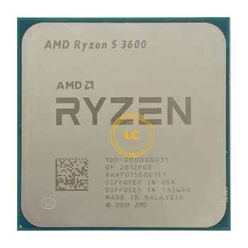AMD-Procesador Ryzen de seis núcleos, dispositivo CPU 5 3600 R5 3600, 3,6 GHz, 12 hilos, 7NM, 65W, L3 = 32M 100-000000031, toma AM4