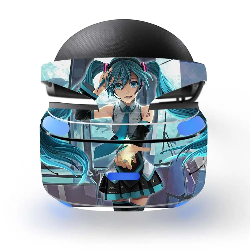 KPSVR0031 Hatsune Мику Съемная виниловая наклейка Кожа Наклейка Обложка протектор для Playstation VR PS VR PSVR Защитная Пленка Наклейки - Цвет: KPSVR0031