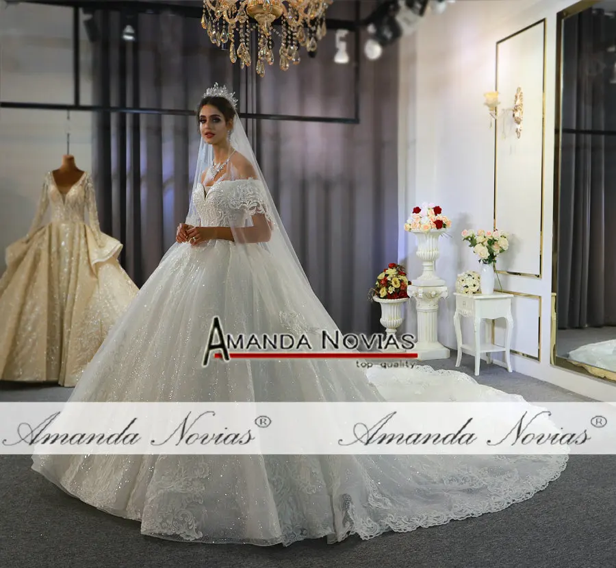 Свадебное платье robe de mariee с открытыми плечами на лямках свадебное платье настоящая фотография работы