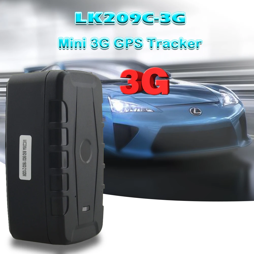 Автомобильный GPS трекер 3G LK209C батарея 20000 мАч время ожидания 240 дней супер магнит