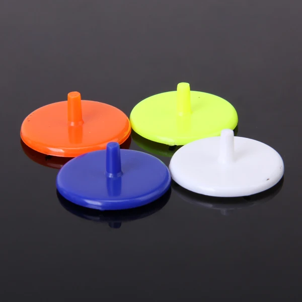 Lot 20PCS PLASTIC ROUND MIXED COLOR GOLF BALL MARKERS GOLFER TRAINING AIDS New