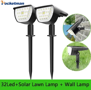 

New 32LED Solar Underground Light 3 Mode Solar Light Landscape Light IP67 Waterproof Solar Lawn Light Solar Wall Light Outdoor