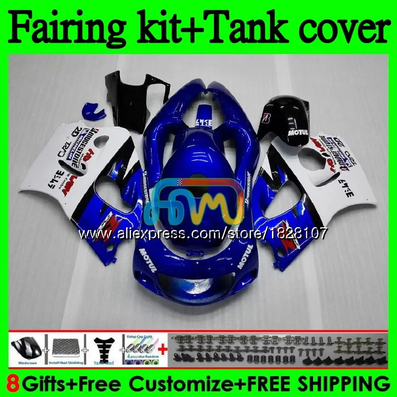Майка для SUZUKI GSXR600 GSXR 750 600 SRAD GSXR750 92BS. 16 GSXR-600 96 97 98 99 00 1996 1997 завод синий 1998 1999 2000 обтекатель - Цвет: No. 1