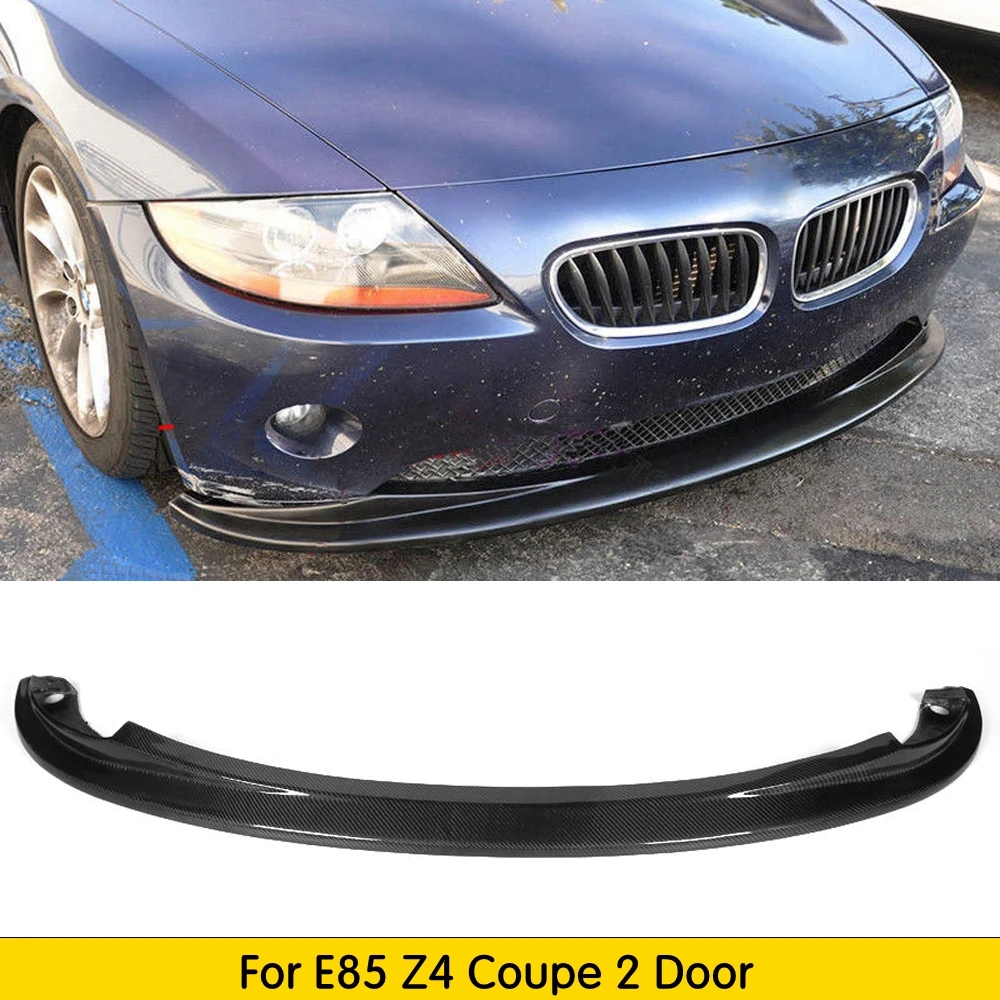 Carbon Fiber Racing Front Bumper Lip for BMW Z4 E85 Convertible Coupe 2 Door 2002 2008front