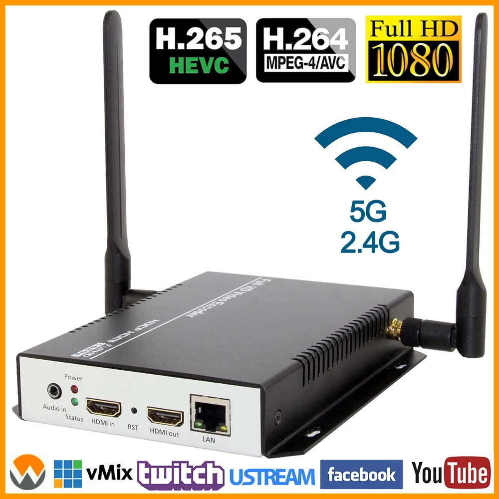 MPEG4 H.264 HDMI видео аудио для RTSP RTMP HTTP M3U8 потоковый кодировщик 1080P 1080I H.265 HD IP IPTV WIFI|streaming
