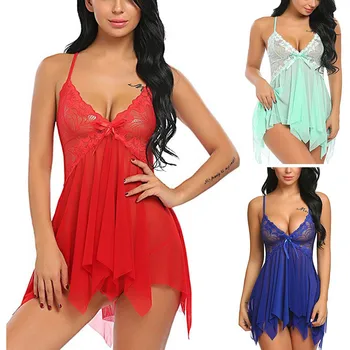 

women cage bra G-String sexy lingerie hot erotic Adjusted-strap Sexy woman transparent dress beach Nightwear erspective j905