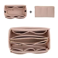 HHYUKIMI marque maquillage organisateur feutre insérer sac pour sac à main voyage intérieur sac à main Portable sacs à cosmétiques adapté diverses marques sacs 3