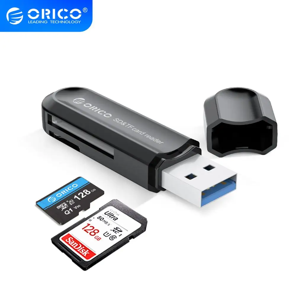 Кардридер ORICO USB 3 0 TF/SD мини кардридер C с поддержкой SD/TF многофункциональным