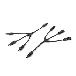 1Pair 30A/1000V Y Branch Solar Panel Connector(MMMF+FFFM) IP67 Waterproof Coupler Combiner , For Photovoltaic Cable Connectors