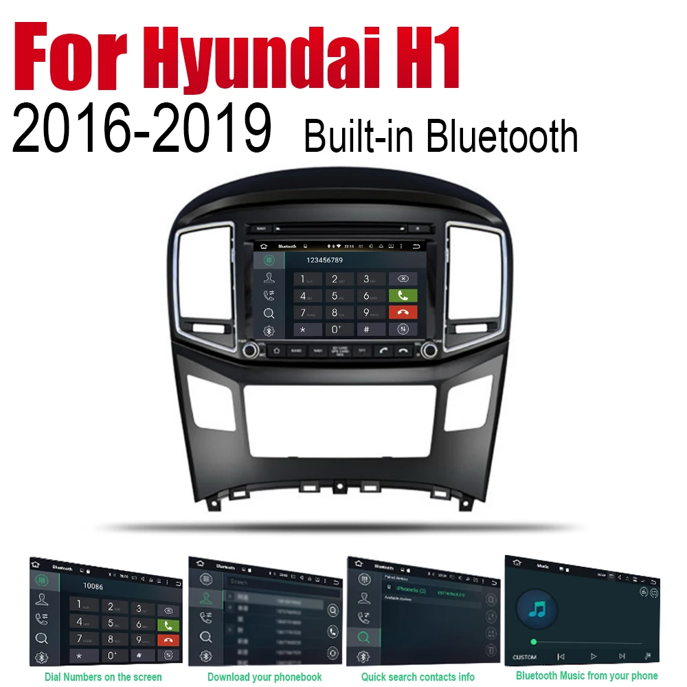 ZaiXi Android 2 Din автомобильное радио, DVD для hyundai H1 H-1 Huiyi~ автомобильный мультимедийный плеер gps навигационная система Радио стерео