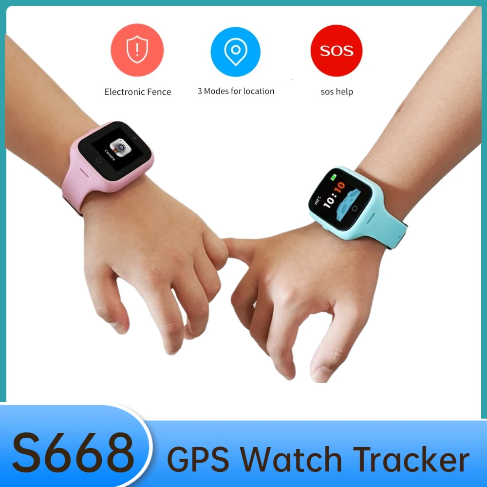 Анти-потерянный IPS экран Детский GPS трекер телефон детские часы SOS умный