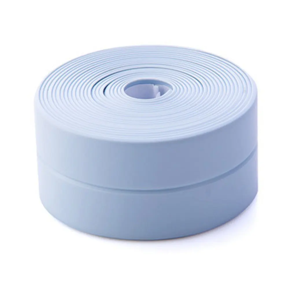Синий Kitchen And Bathroom Waterproof And Mildew Tape Kitchen Seam Seals Waterproof Strips Bathroom Toilet Gap Wall Stickers - Цвет: Синий