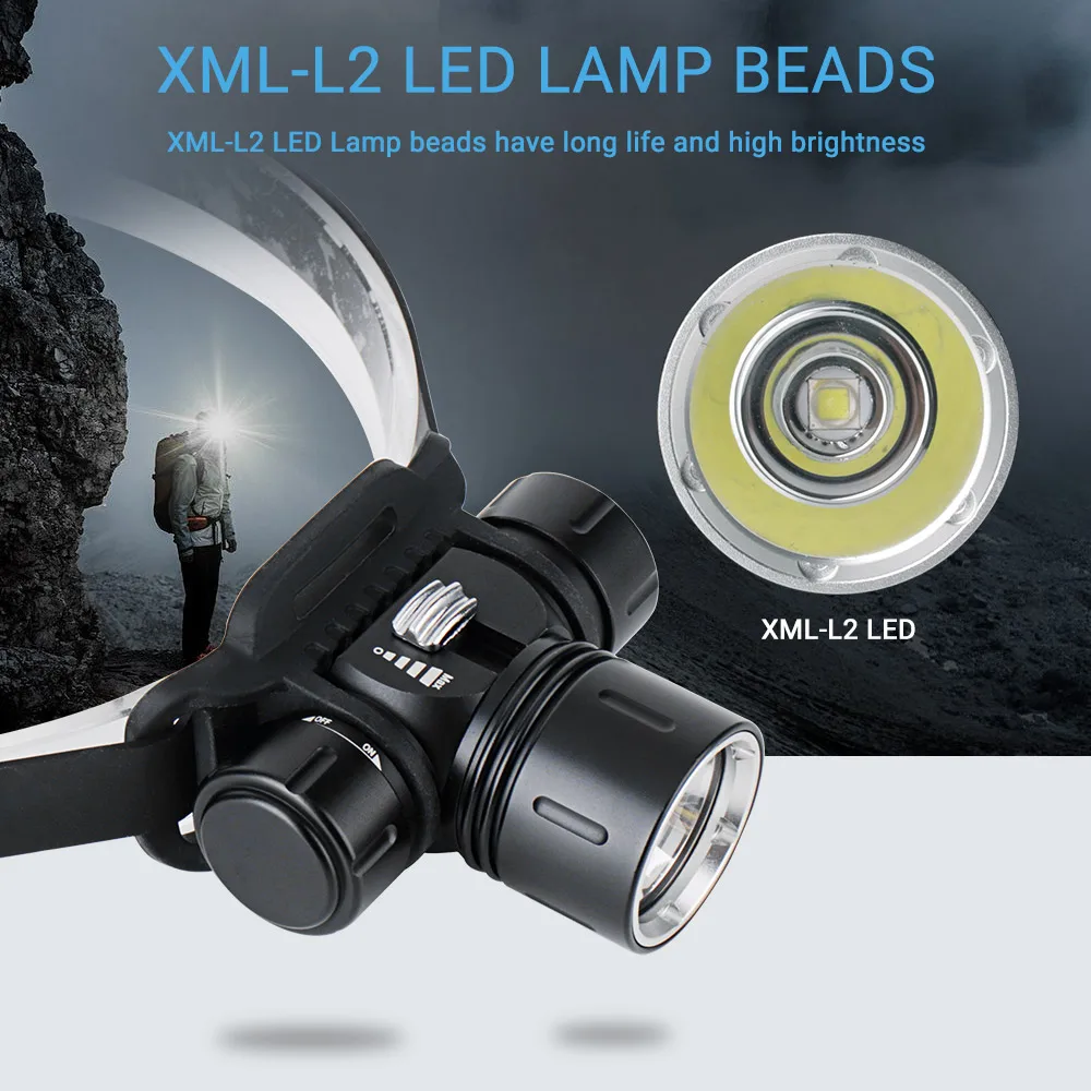 BORUiT XML-L2 светодиодный фонарь для дайвинга вспышка светильник IPX8 водонепроницаемый подводное погружение фонарь светильник подводный 100 м Кемпинг Рыбалка Фонарь Лампа