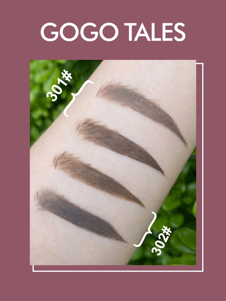Gogo tales eye makeup eyebrow cream brown grey cream dual color long lasting waterproof eyebrow enhancer gel BN223