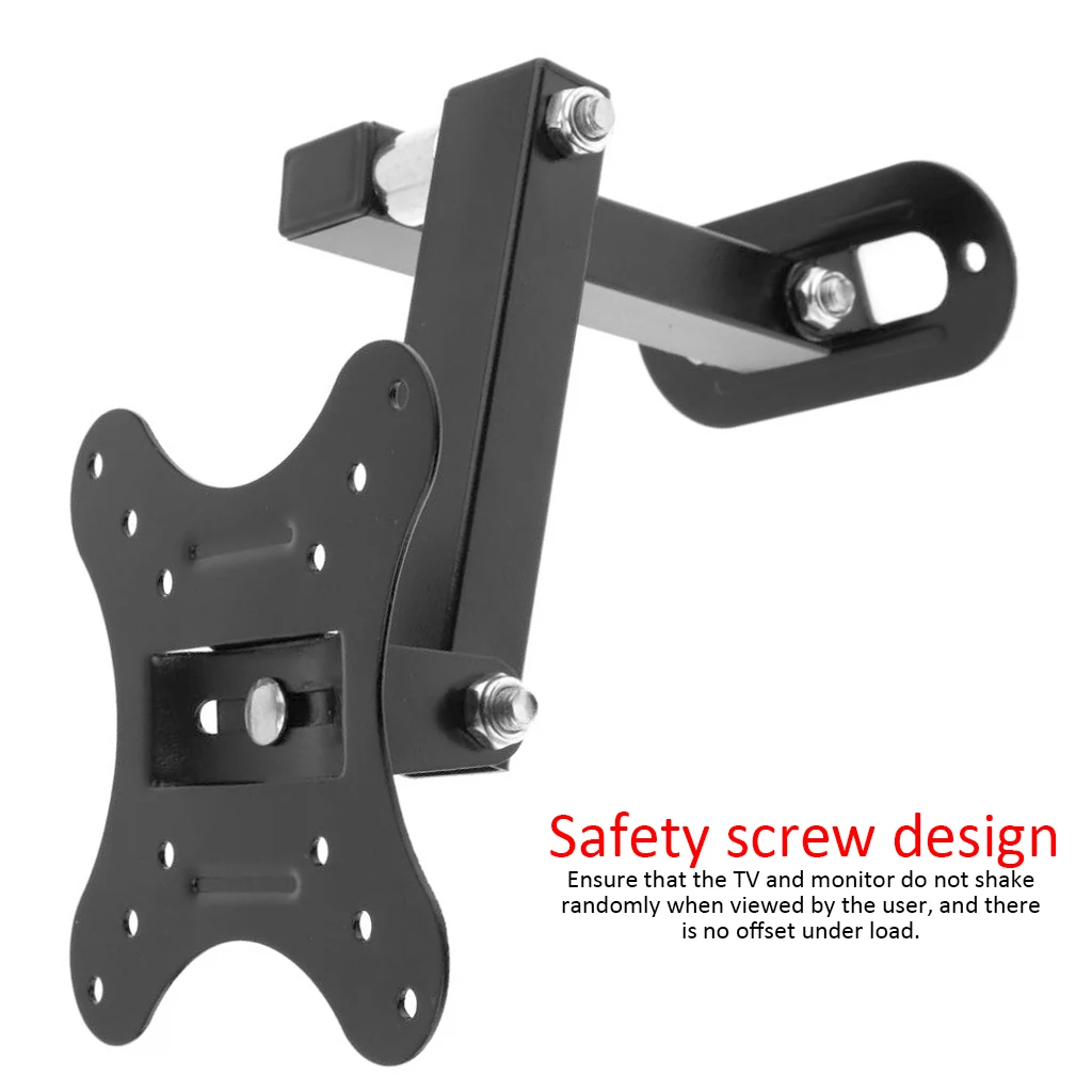 Universal TV Bracket Adjustable Tv Stand Wall Mount Bracket Rotated Holder TV Mounts For 14 To 27 Inch LCD LED Monitor Flat Pan