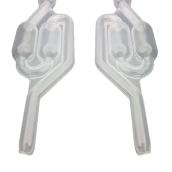 

2Pcs S-Shape Air Lock Twin Bubble Grommet Homebrew Beer Fermentation Wine Making
