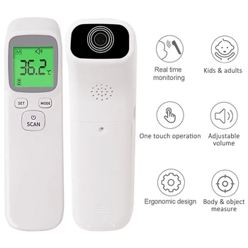 

Digital Temperature Measuring Tool Forehead Thermometer Infrared Thermometer Non Contact Thermometers with Fever Alarm Handheld