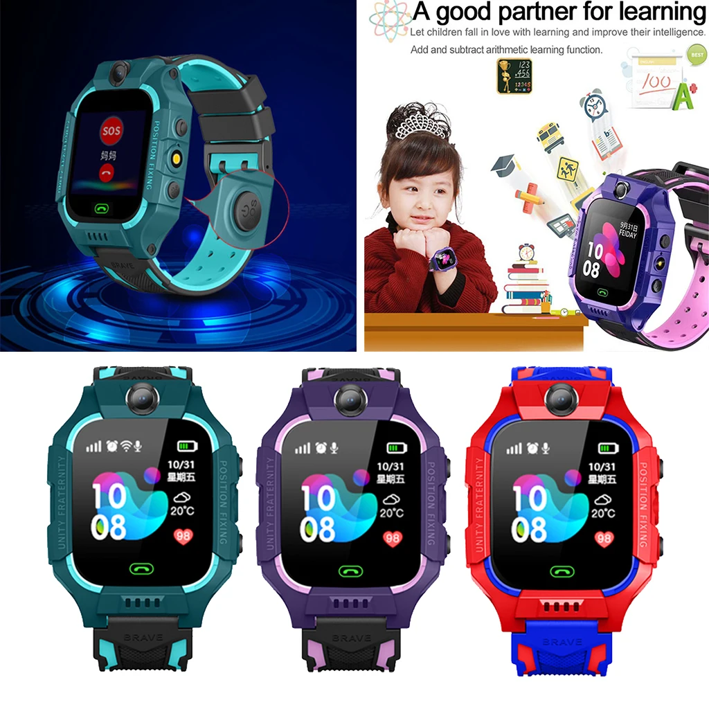 Z6 Children Smart Phone LBS Locator Watch Touch Screen Tracker SOS Children`s Smart Watch Waterproof 2G SIM Card GPS Tracker