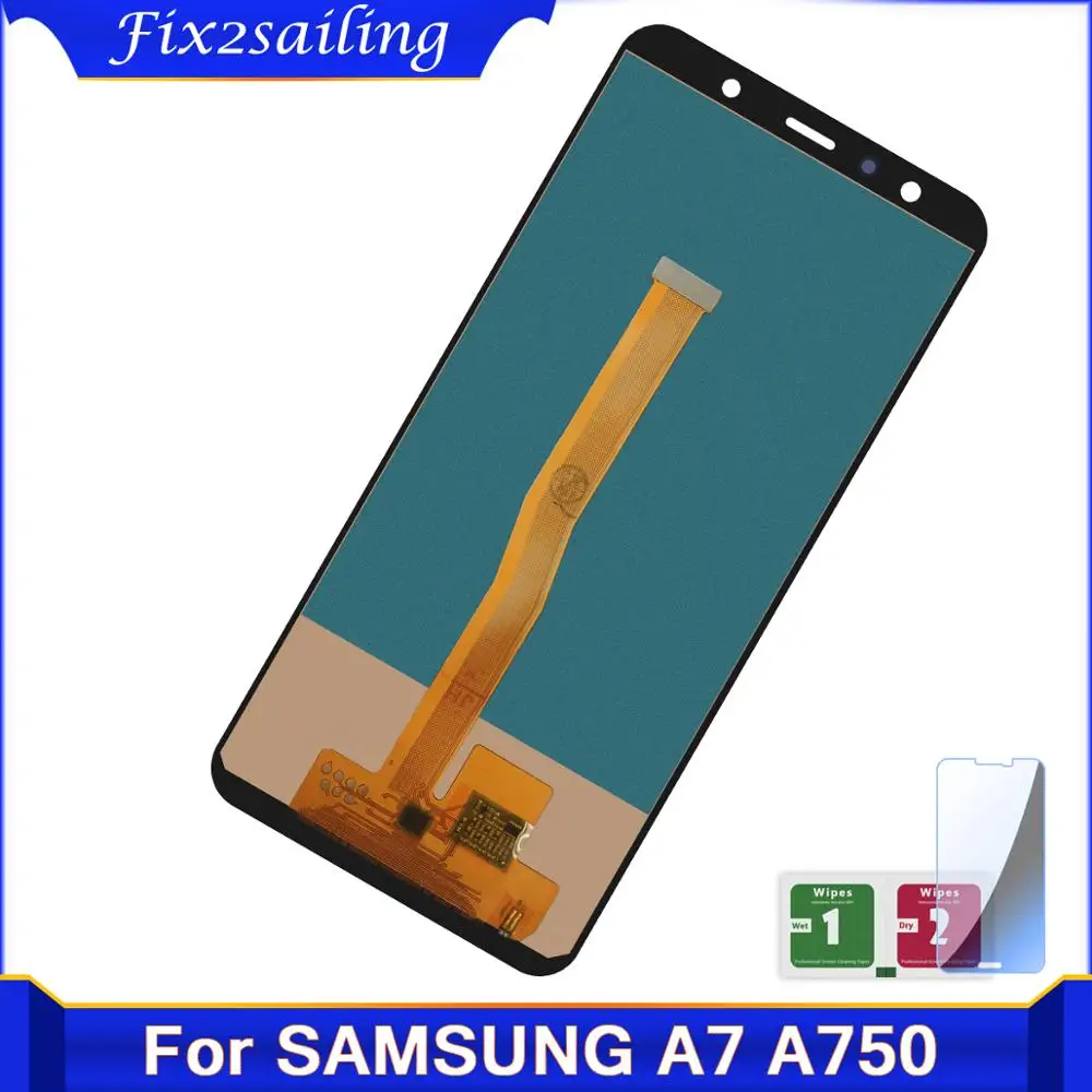 

6.0'' LCD For Samsung Galaxy A7 2018 A750 SM-A750F A750F Display With Touch Screen Assembly Replacement Part