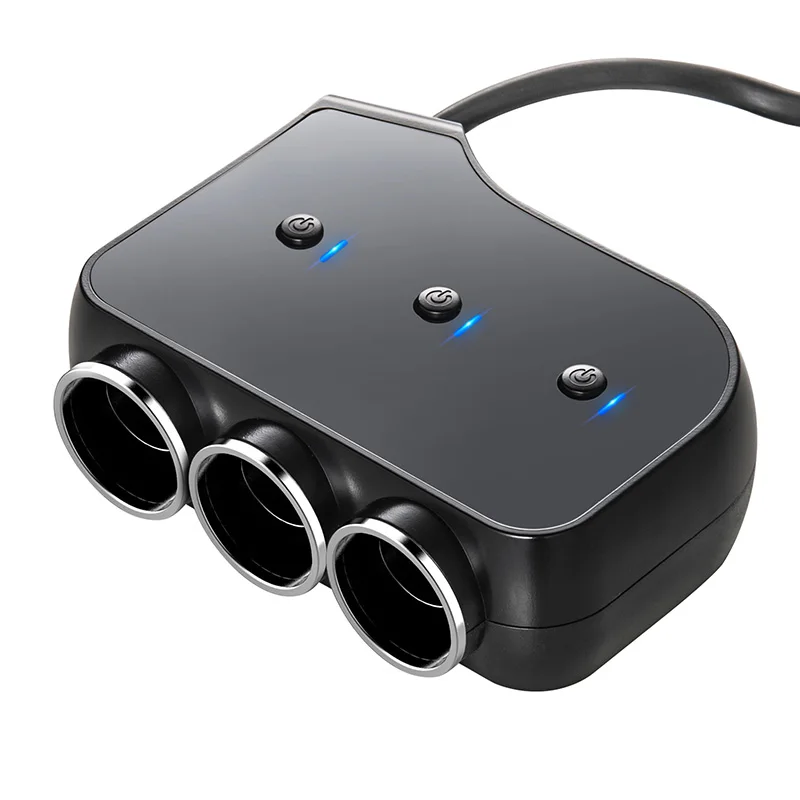 CDEN car charger cigarette lighter socket splitter 4 USB port 3 power adapter voltage display | Автомобили и мотоциклы