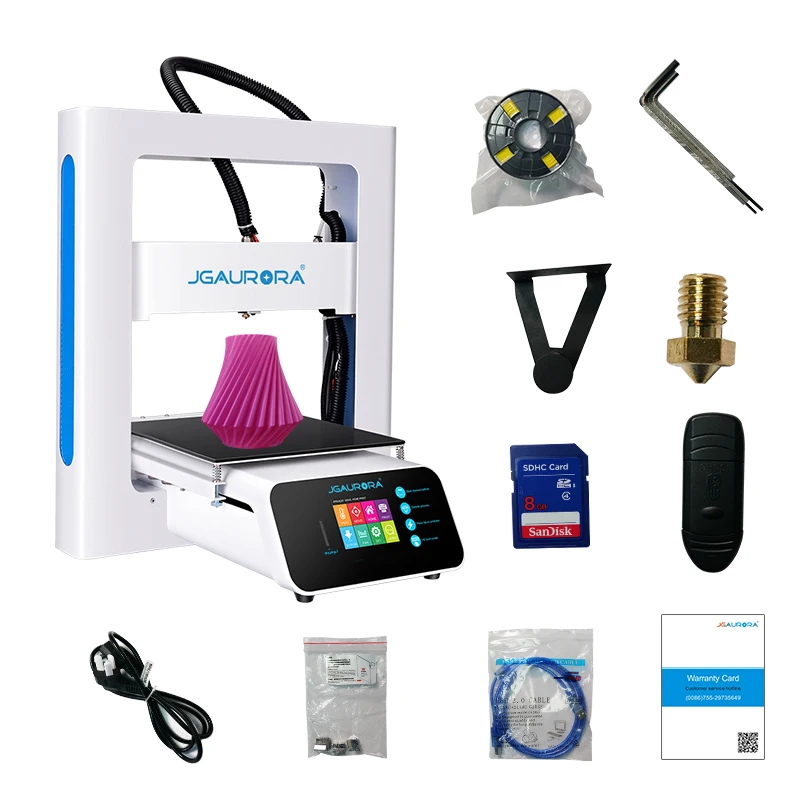 3D принтер JGMAKER A3S с металлической рамой и филаментом быстрой сборки функция