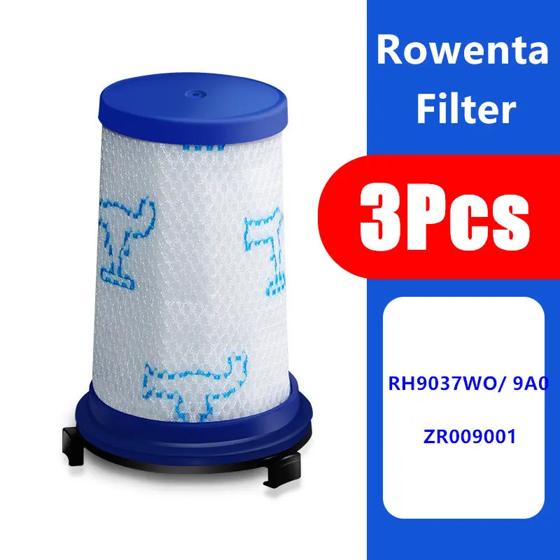 Запасные детали для пылесоса Rowenta Force 360 фильтр Hepa аксессуары 3 шт. ZR009001|Запчасти