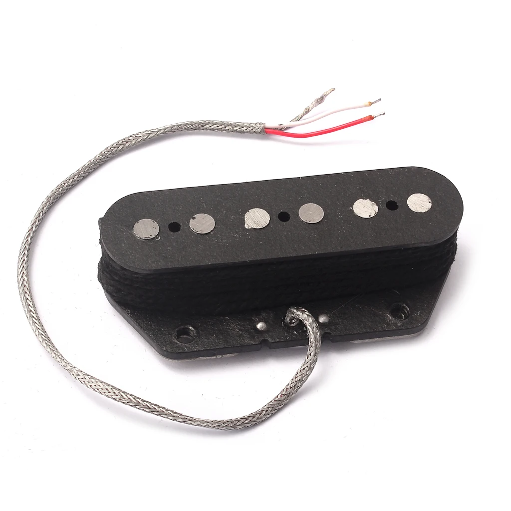 Проводной однокатушный мост звукосниматель для Telecaster электрогитары части, черный