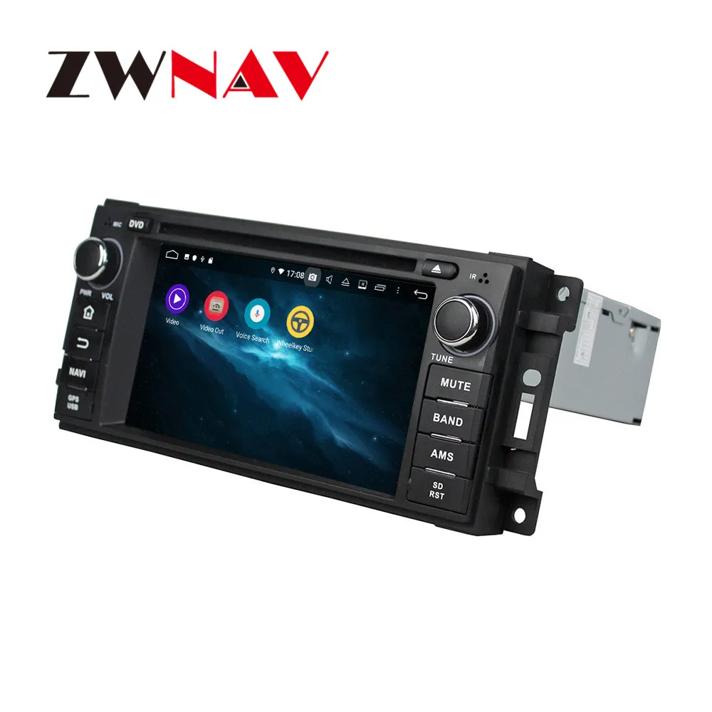 Android 9 4+ 64G DSP ips Автомобильный плеер gps навигация для JEEP Sebring 2006 300C 2005+ головное устройство мультимедийный Кассетный плеер рекордер