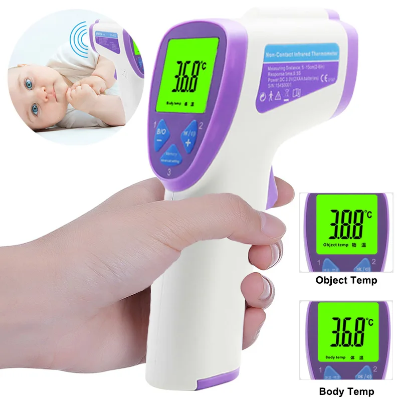

Baby Forehead Thermometer FDA Non-contact Infrared Forehead Thermometer Fast Accurate Measurement Digital LCD thermometer