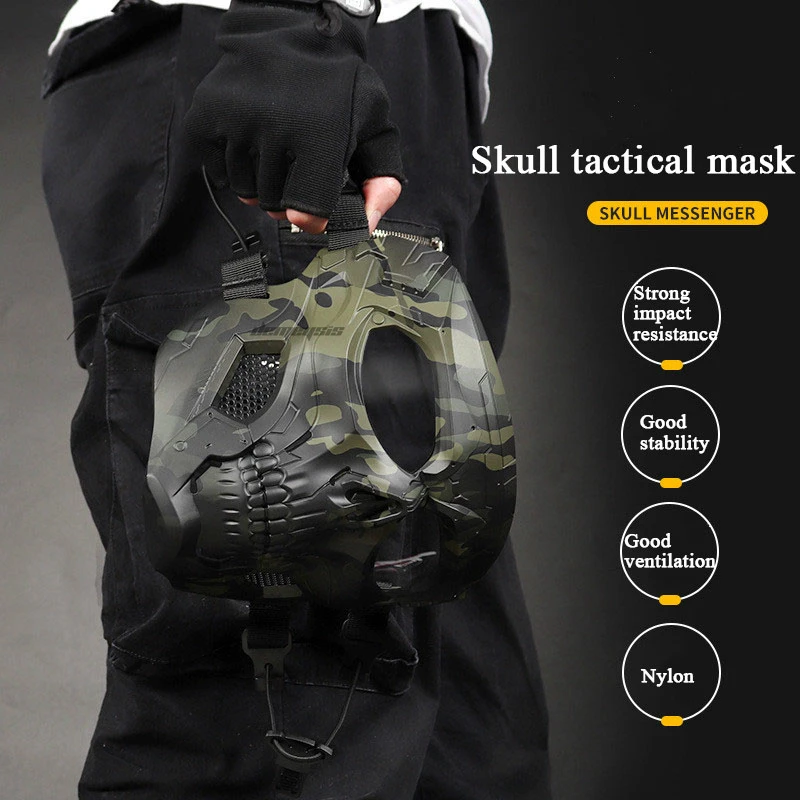 Airsoft Paintball CS Game Mask Tactical Full Face Skull Mask Army Outdoor Hunting Protective Masks
