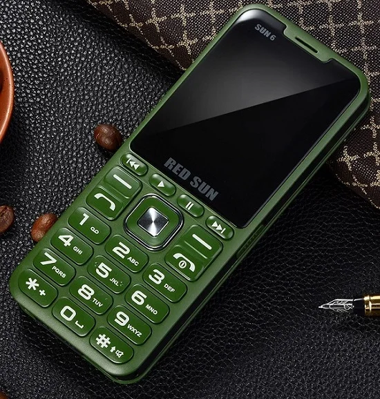 Green Разблокировка 2G GSM Quad 4 Sim Quad резервный мобильный телефон волшебный голосовой сменный внешний аккумулятор большой динамик звук 3,0 дисплей двойной фонарик - Цвет: Green