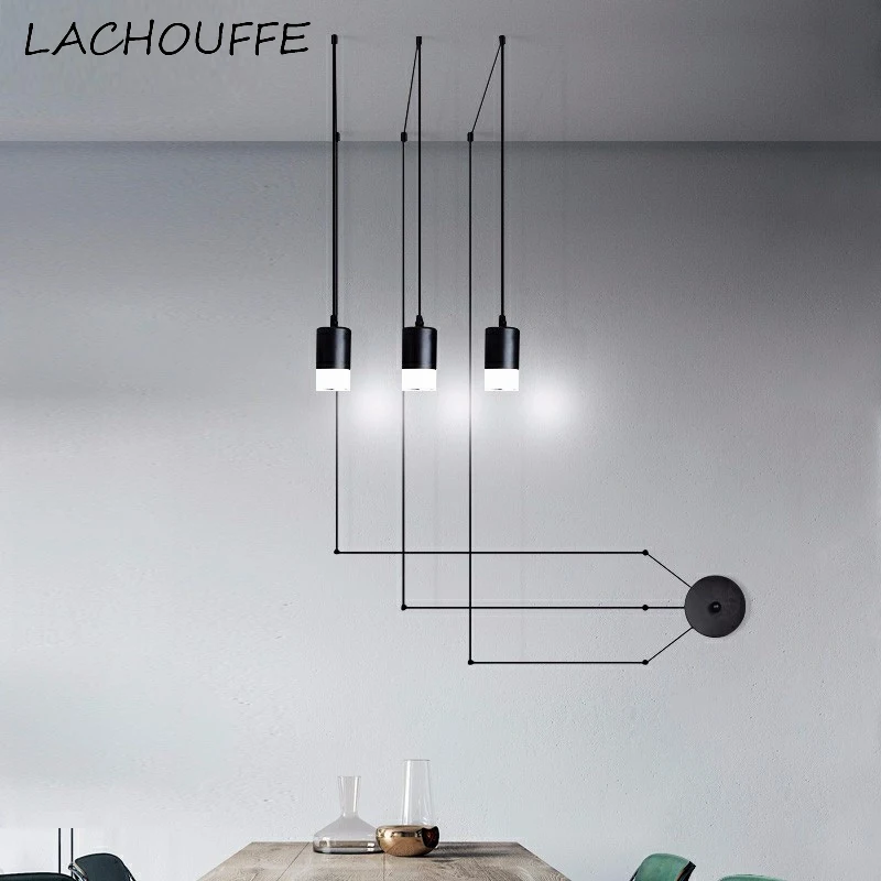 

Modern Acrylic Pendant Lamp LED Hanging Lamp Simple DIY String Light for Living Room Home Decor Industrial Suspension Fixtures
