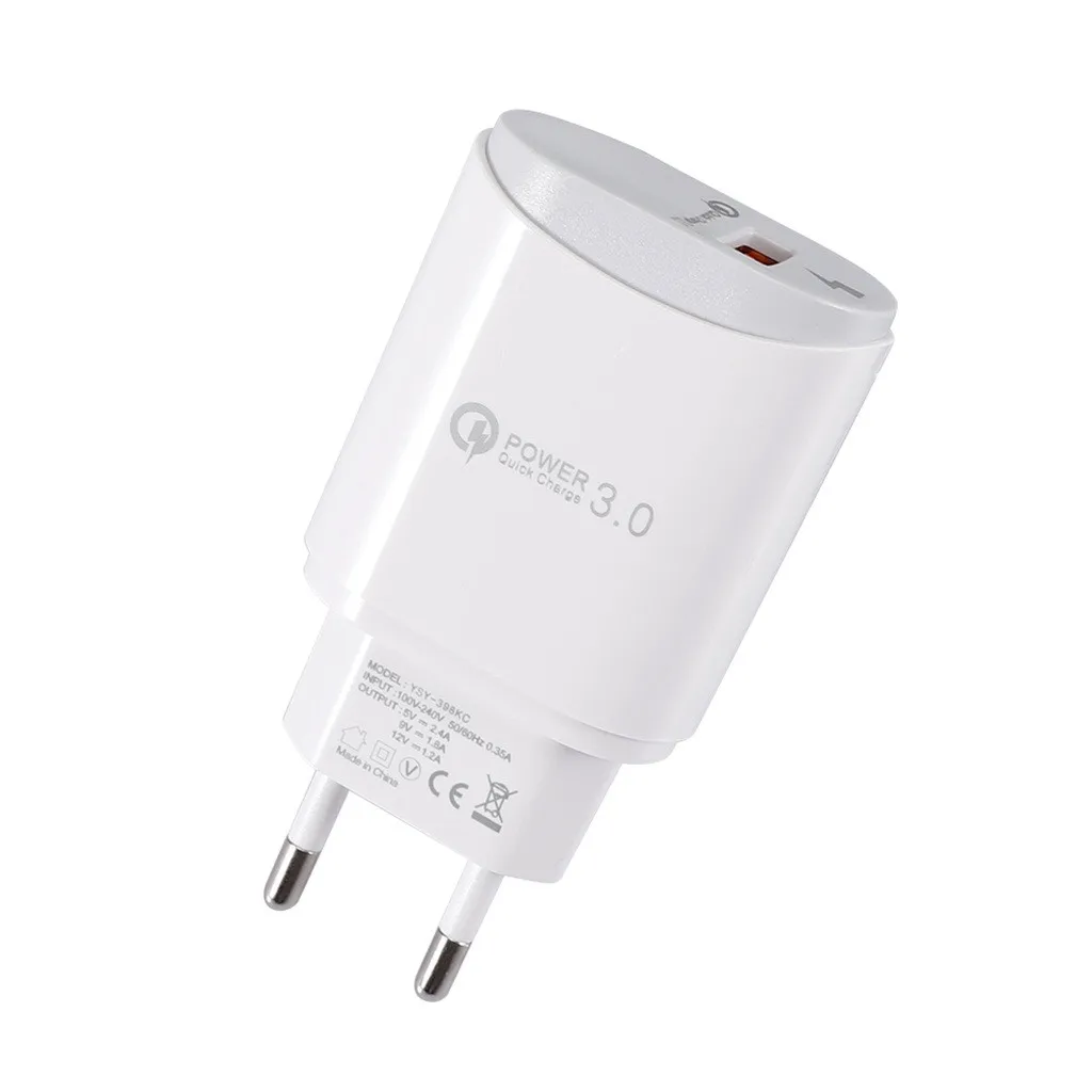Feniores Note10+ Plus QC3.0 USB порт зарядное устройство Быстрая зарядка ЕС вилка настенный адаптер Мобильная Универсальная зарядка для samsung для iPhone