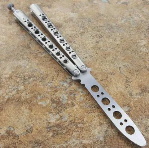 

THEONE Butterfly Trainer Knife BM40 420 Blade Titanium Handle Jilt Not Sharp Hunting Edc Folding Pocket Knife gift knives
