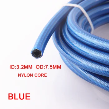 

ID:3.2 mm OD: 7.5MM RACING NYLON core BRAKE LINE HOSE FLUID HYDRAULIC NEW braide brake hose 1meter from the sale