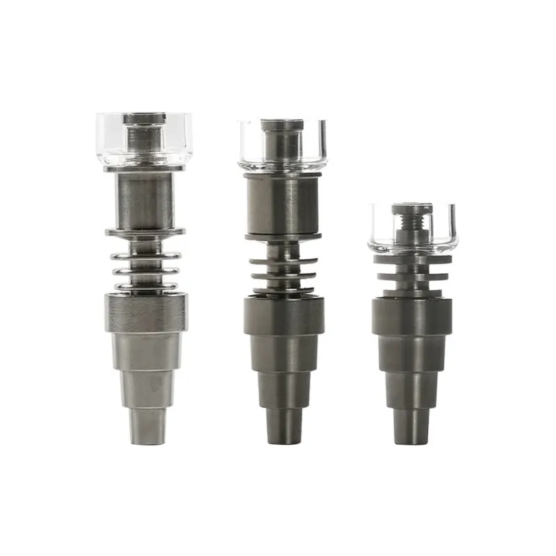 6 в 1 Гибридный кварцевый и титановый гвоздь с 25 мм кварцевым гвоздем для электрического Dab Enail fit 10 мм плоский 16 мм 20 мм энейл нагреватель катушки