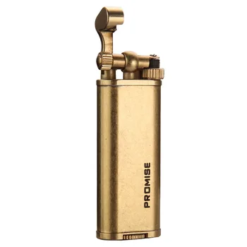 

Windproof Metal Cigarette Cigar Pipe Flame kerosene oil Lighter Creative Inflatable Lighter Outdoor Grinding Wheel Lighter