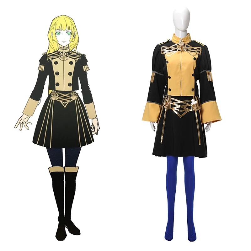 Costumebuy Gioco Fire Emblem Tre Case Ingrid Costume Cosplay Donna Halloween Dress Fancy Set Completo Costume Custom Made
