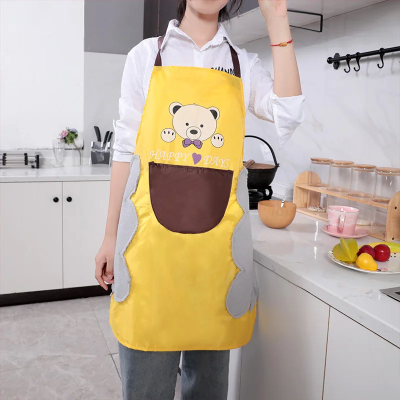 Linen Aprons for Woman Cooking Adult Bibs Oil-Proof Anti-Stain Aprons Stripe Woman Men Kitchen Accessory