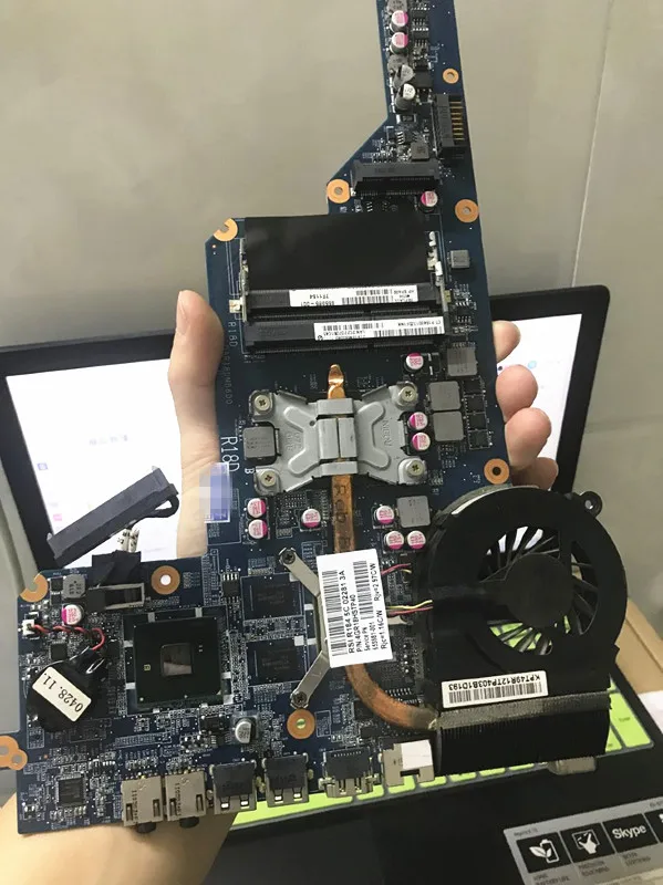 Материнская плата для ноутбука HP Pavilion G4 G6 G7 I3-370M Процессор HM55 GT520M GPU 655985-001