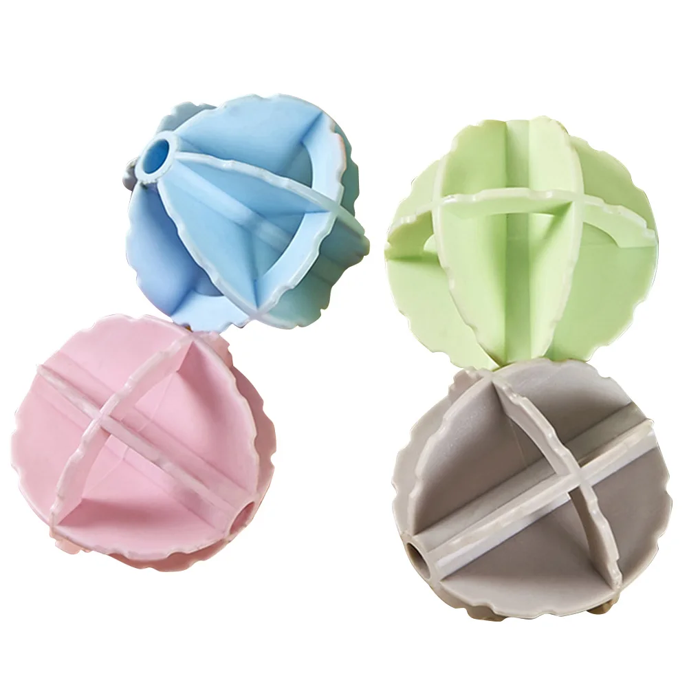 4pcs Plastic Washing Machine Balls Clothes Laundry Balls for Rinsing
