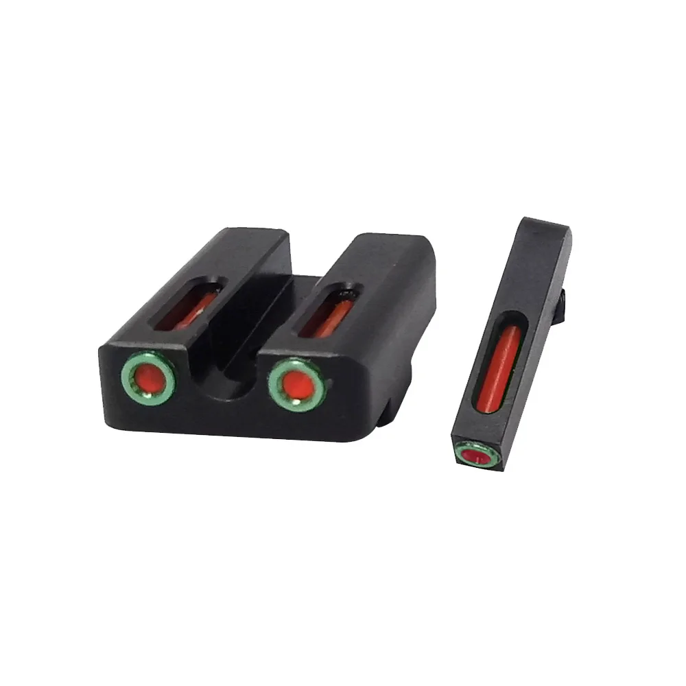 Spina Real Vermelho Verde Fibra Óptica Vista Dianteira Combate Traseiro Fibra Ponto Real Preto para Modelos Padrão Reais Lunetas Riflescopes 9 dianteira combate traseiro fibra ponto real preto para modelos padrão reais