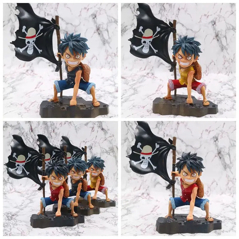 

One Piece Modeling King Flag Luffy Red Yellow And Black Limited Edition Boxed Garage Kit