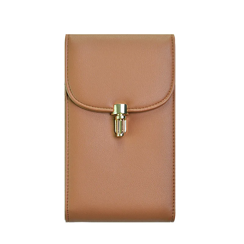 908 brown Женские кожаные модные сумки-мессенджеры для телефона с цепочкой, кошелек с замком для денег, кошелек для монет, большая емкость, для ежедневного использования, сумки через плечо, для карт, новинка, кошелек - Цвет: 908 brown
