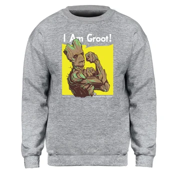 

Superhero I AM Groot Pullover Sweatshirt Hoodies Mens Tracksuit Avengers Sweatshirts Crewneck Hoodie Hoody Jumper Streetwears