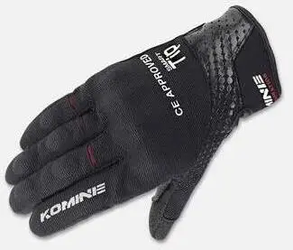 Komine GK-176 Мотоцикл Мотокросс скутера защитные перчатки из сетки - Цвет: Black
