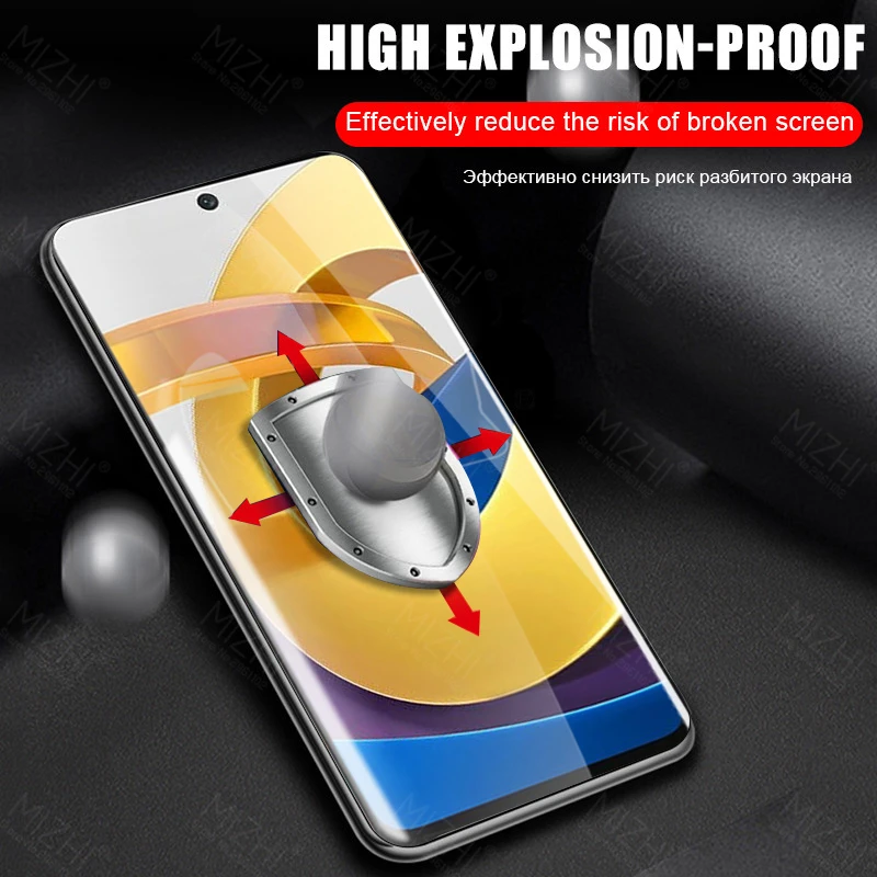 QHOHQ 3 Pièces Verre Trempé pour Xiaomi Poco M4 Pro 5G (Non Poco M4 Pro 4G)  avec 3 Pièces Caméra Arrière Protecteur, Ultra Résistant Film Protection
