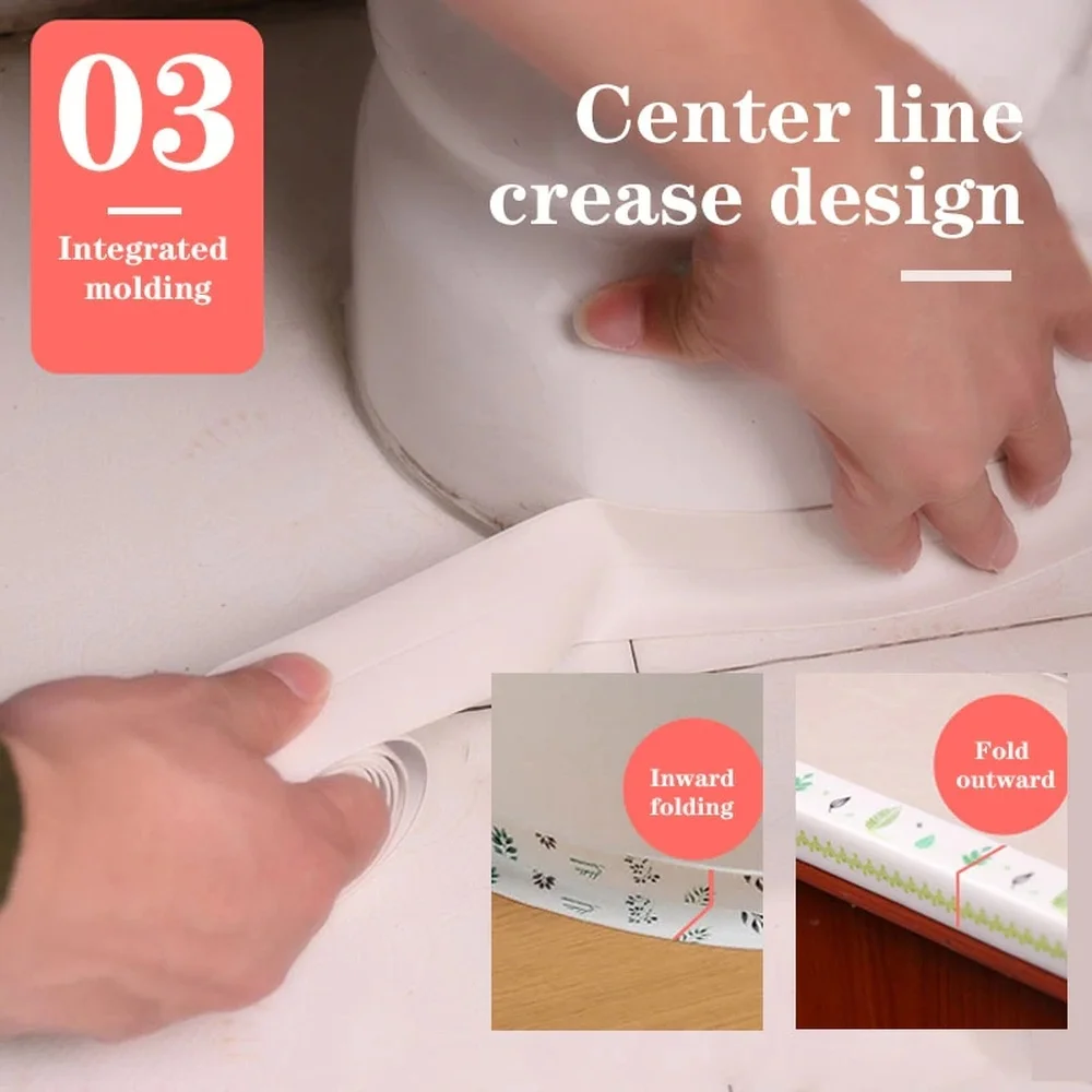 1/2/4/6M Sealing Strip Tape Kitchen Bathroom Shower Sink Bath Caulk Tape White PVC Self Adhesive Waterproof Wall Stickers sealing strip tape sealing tape sealing strip