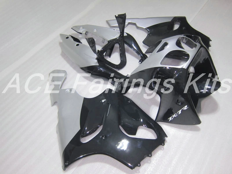 ABS обтекатель комплект подходит для Kawasaki Ninja ZX7R ZX-7R 1996-1997-2003 96 97 98 99 00 01 02 03 Обтекатели набор на заказ серебряный черный